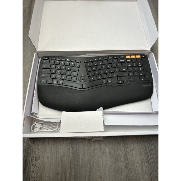 Ergonomic Wireless Split Keyboard Mouse ProtoArc EKM01 Full Size Ergo Bluetooth - Picture 5 of 11